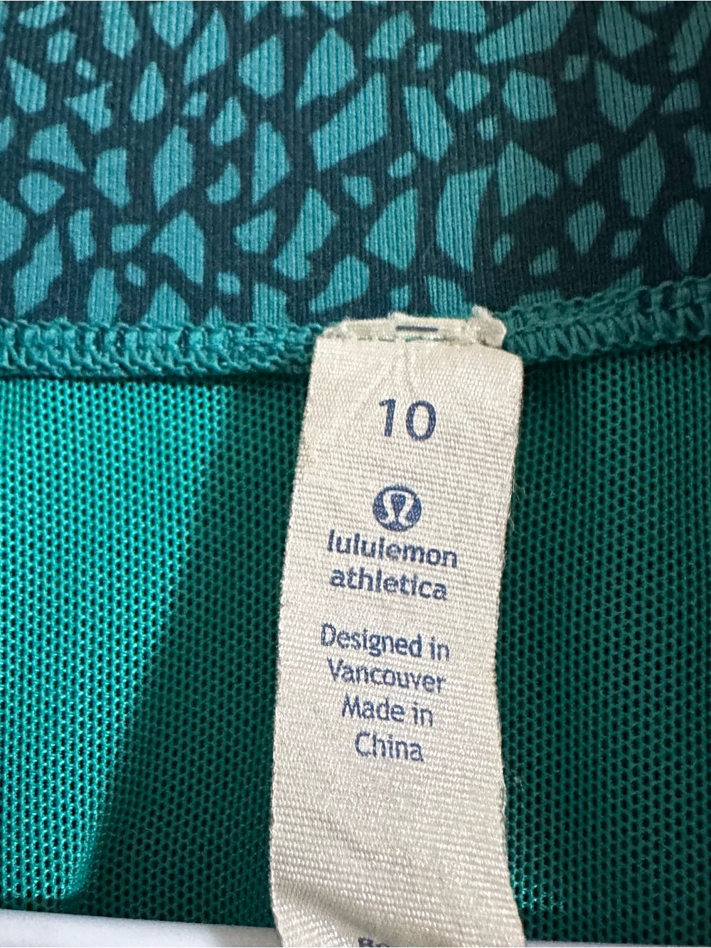 Lululemon Define Jacket Womens 10 Teal Striped Full Zip Athletic Yoga Jacket - Picture 10 of 11